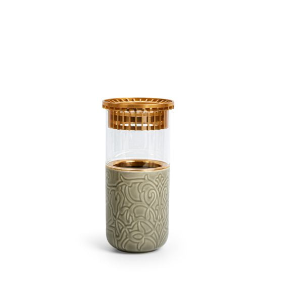 Luxury Flower Vase From Majlis -Grey