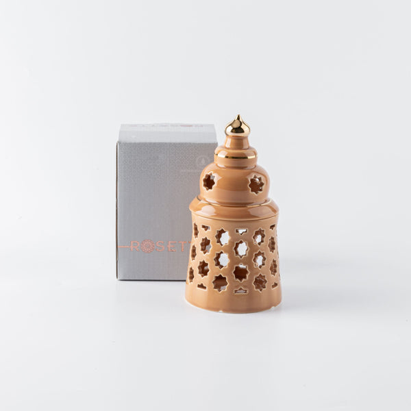 Small electronic Candle From Rosette - Orange