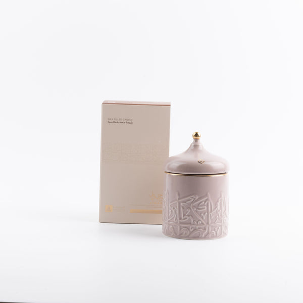 Small Scented Candle From Jiwar -  Purple + Gold