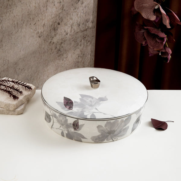 Large Date Bowl Form Marisella- Grey + Silver