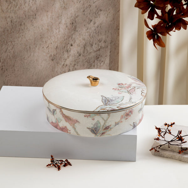 Large Date Bowl Form Khuzama - Red + Gold