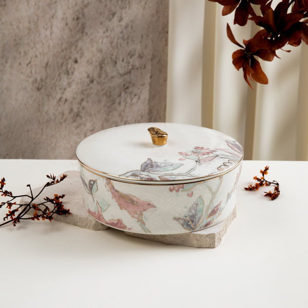 Medium Date Bowl Form Khuzama - Red + Gold