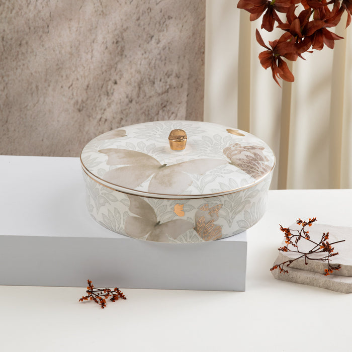 Otantik Large Date Bowl From Veloura Brown + Gold MS Department Store Oman