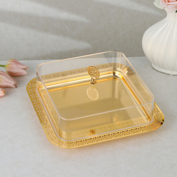 luxury square tray - Gold