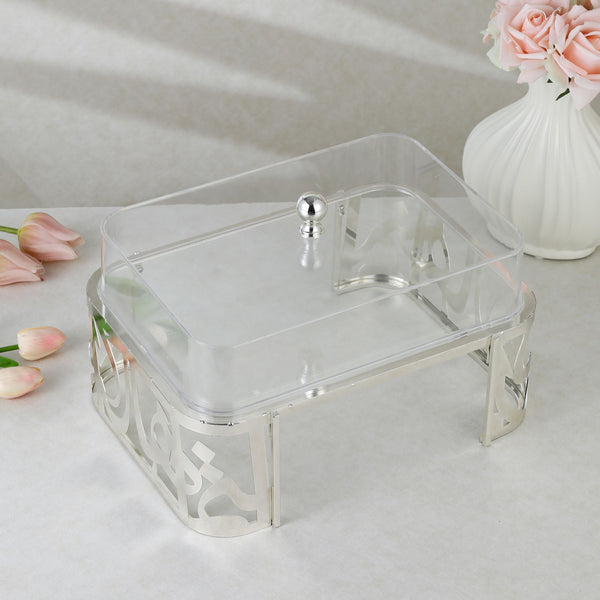 luxury rectangle tray-Silver
