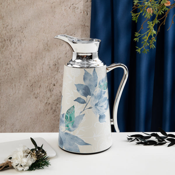 One Vacuum Flask For Tea And Coffee From Marisella - Blue + Silver