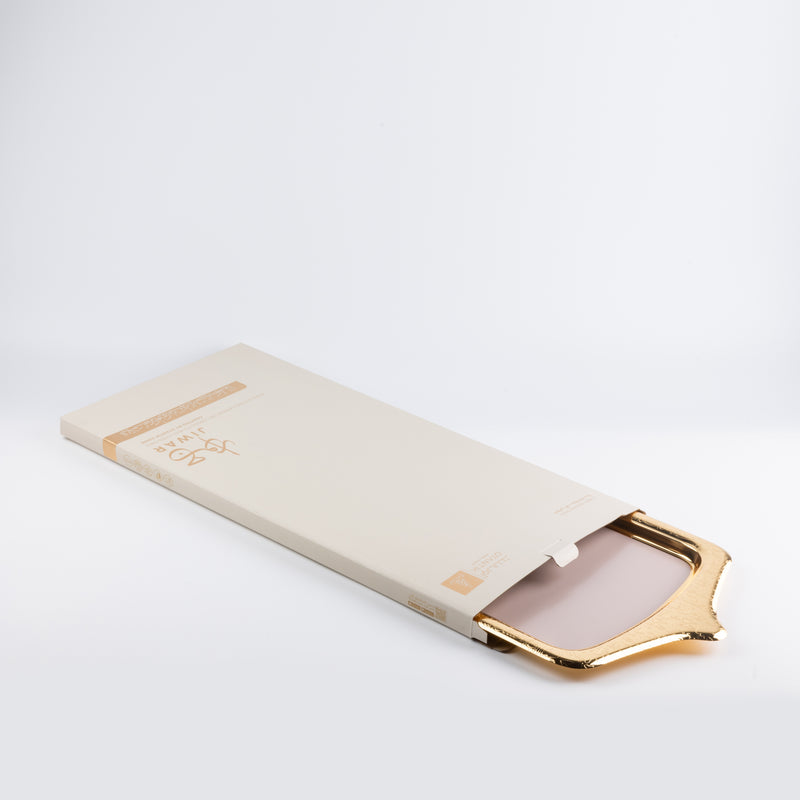 Otantik Iron Serving Tray From Jiwar Purple + Gold MS Department Store Oman