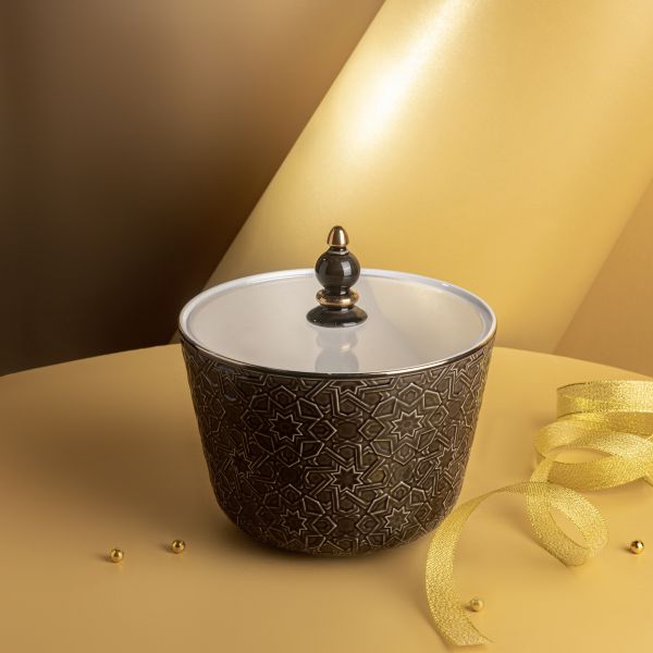  Large Porcelain Vase From Crown - Black